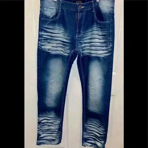 Black lacquer men’s jeans sz 36